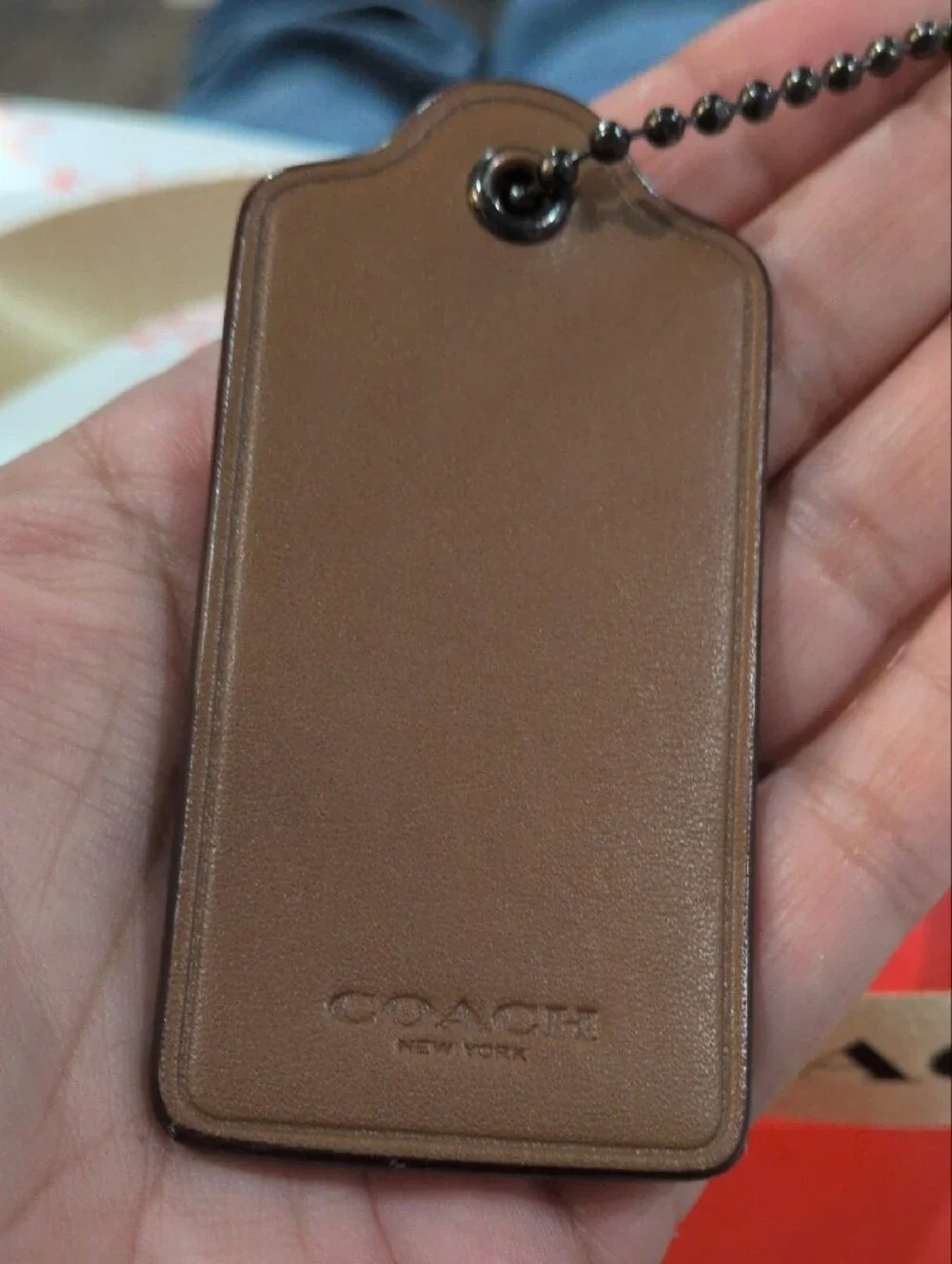 Coach Glovetanned Leather Woolly Mammoth Hang Tag ULTRA RARE HTF